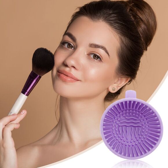Hand-held Makeup Brush Cleaner Purple - Picture 6 of 6